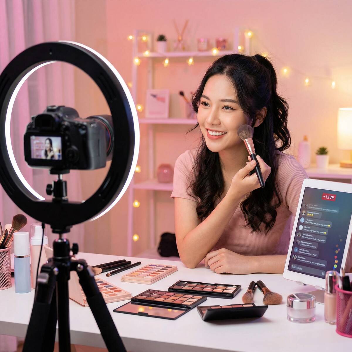 黄色仓库美妆视频